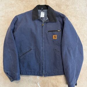 Carhartt Men's Navy and Black Shirt Jacket
